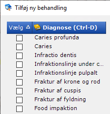 hurtigtast Kindtandsplast diagnoser