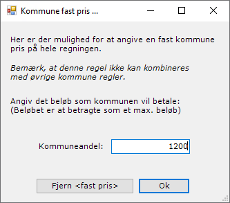 kommune fast pris